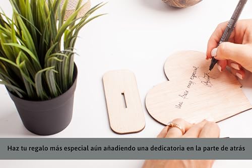 Olesea Tarjeta de Agradecimiento en Madera. Regalos originales para Amigos Especiales, cumpleaños, despedida, hombre mujer