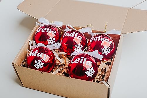 Bolas de Navidad personalizadas para árbol.Olesea.Adornos navideños original