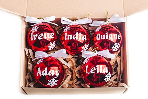 Bolas de Navidad personalizadas para árbol.Olesea.Adornos navideños original