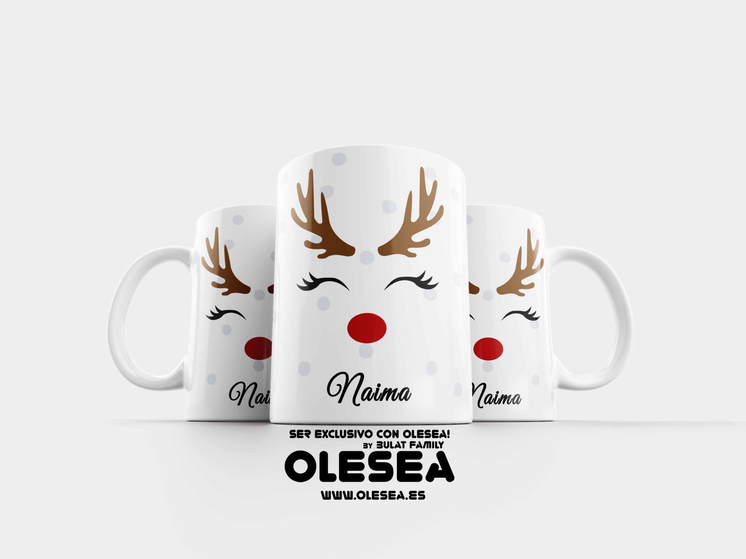 Tazas de Navidad – Diseños Únicos y Divertidos – – Naima Regalo original de Navidad para la familia parejas novios mama abuelo – Olesea